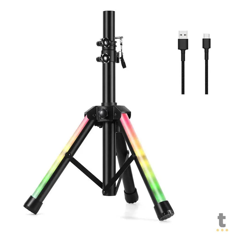 Suporte Tripé Para Caixa De Som Universal LED RGB Oberon - OR-SP101