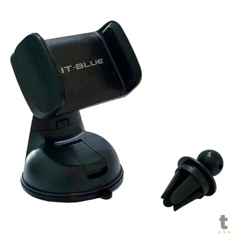 Suporte Veicular p/ Smartphone 3.5 a 6 pols IT-Blue C/ Rotação 2 em 1 - LE-027
