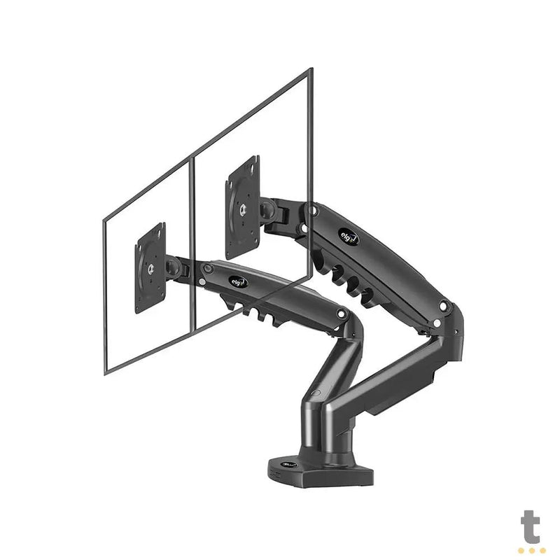 Suporte de Mesa Articulado Para Dois Monitores ELG F160N 17" a 35" - 80837
