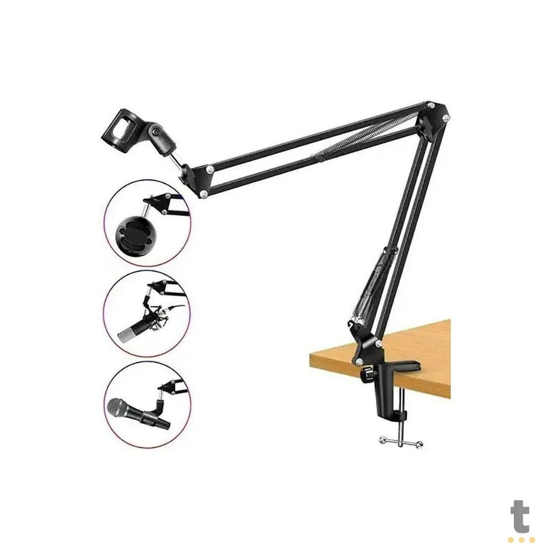 Suporte de Mesa Articulado para Microfone, Smartphone e Tablets Tomate - MTG-126