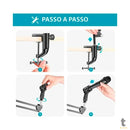 Suporte de Mesa Articulado para Microfone, Smartphone e Tablets Tomate - MTG-126