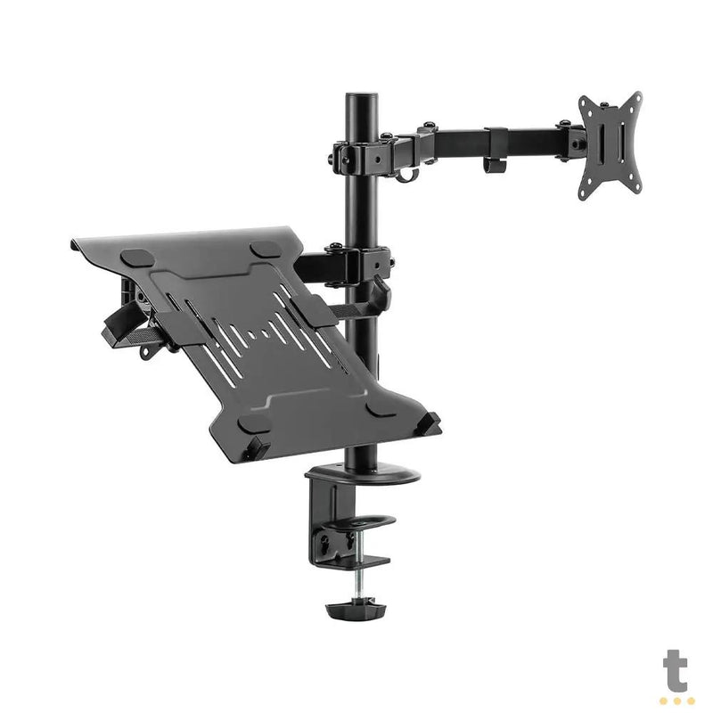 Suporte de Mesa Articulado para Monitor 17" a 32" e Notebook de 10" a 15,6" Fortrek Fk485s  - 81036