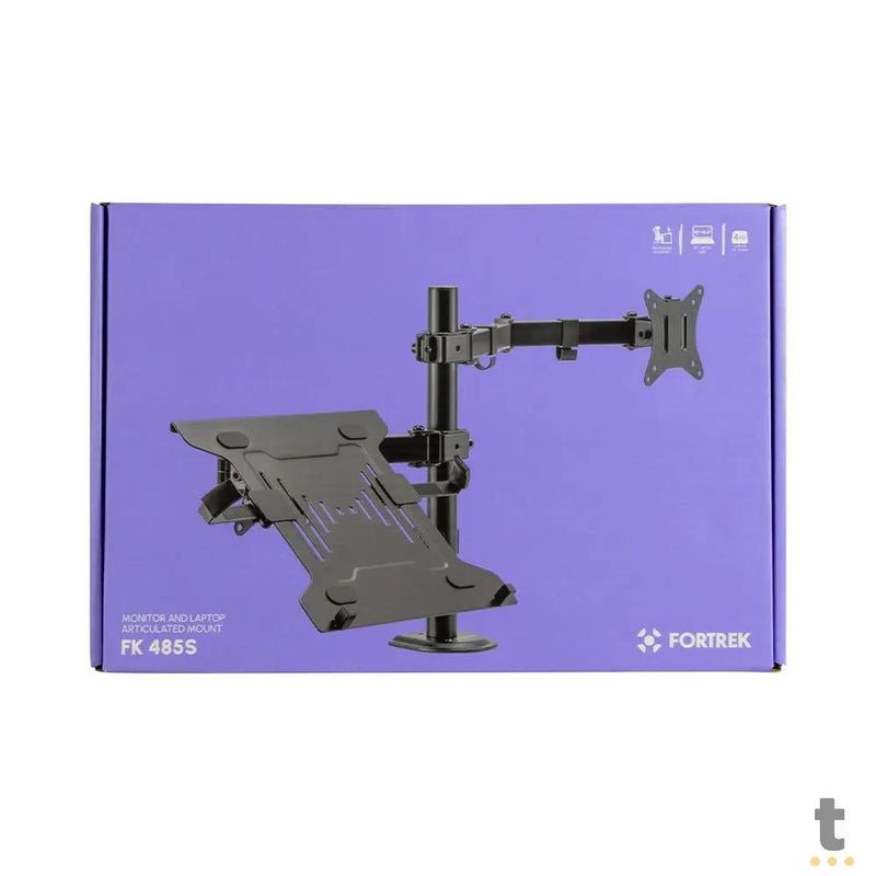 Suporte de Mesa Articulado para Monitor 17" a 32" e Notebook de 10" a 15,6" Fortrek Fk485s  - 81036