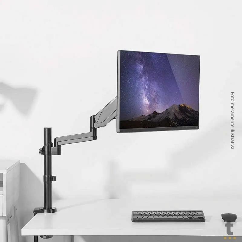Suporte de Mesa Articulado para Monitor PCYes Vesa 17" a 32" - PLMSM01D