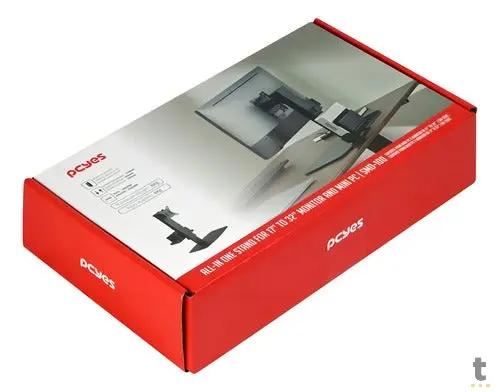 Suporte de Mesa Fixo para Monitor 17" a 32" Vertical PCYes - SMD-100