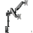 Suporte de Mesa para Dois Monitores PCYes 17" a 32" Vesa 100x100 - PLMSM02B