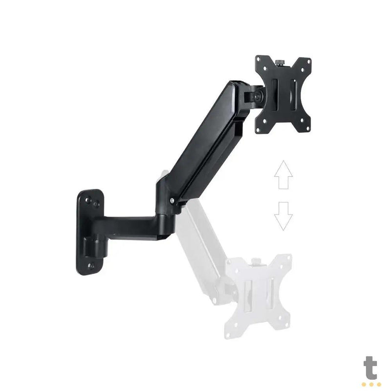 Suporte de Parede para Monitor 17" a 32" Articulado a Gas PCYes - PW01A