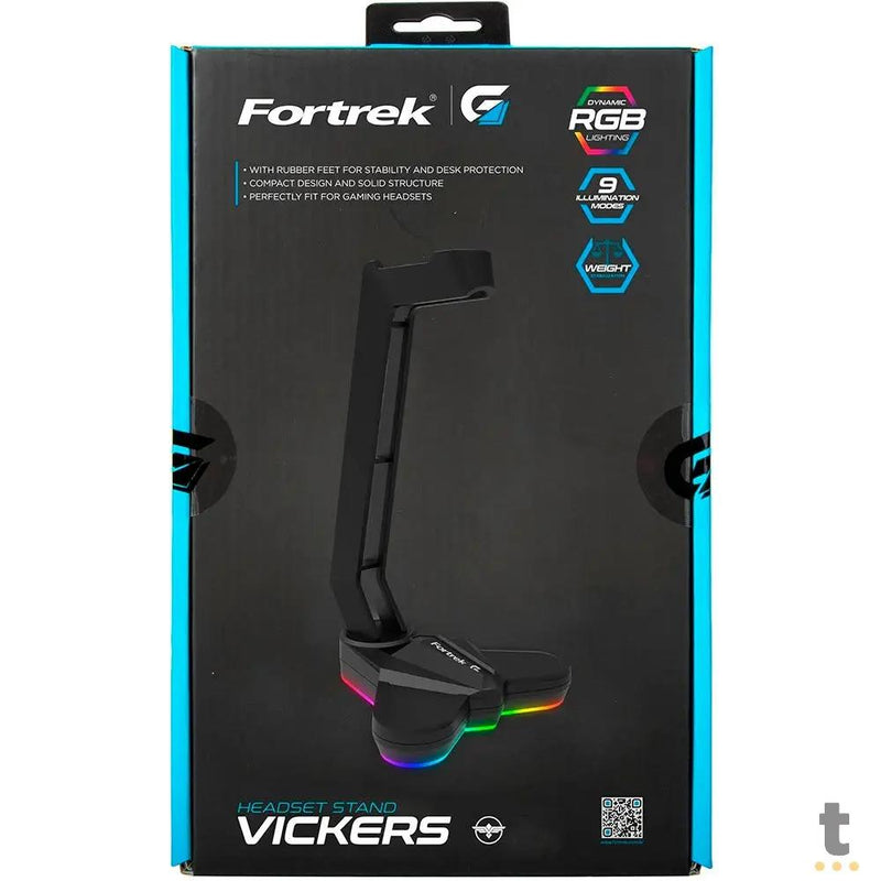 Suporte p/ Headset RGB Vickers Fortrek Preto