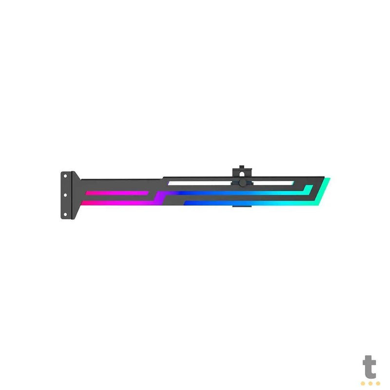 Suporte para Placa de Vídeo Ajustável Vertical Redragon C/ RGB Preto - RD-GCP03