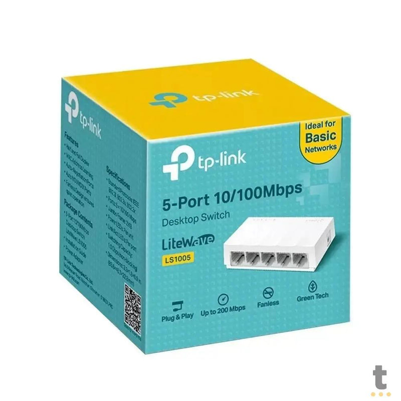 Switch 05 Portas Fast Ethernet 10/100Mbps Tp-Link - Ls1005