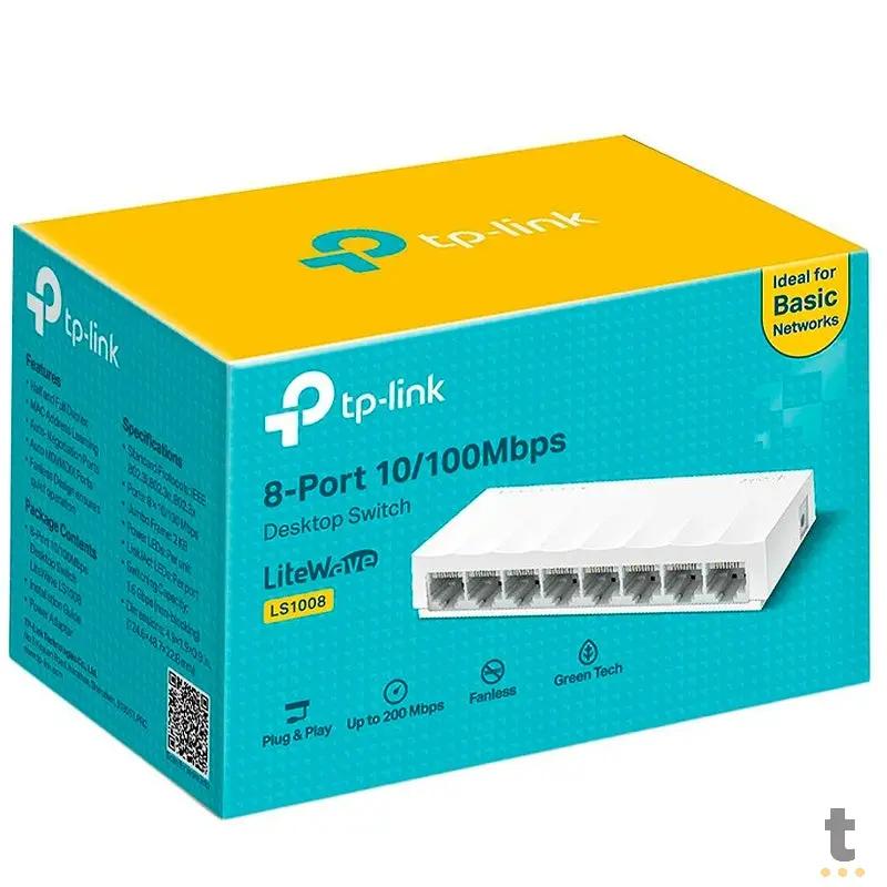 Switch 08 Portas Fast Ethernet 10/100 Mbps Tp-Link - LS1008