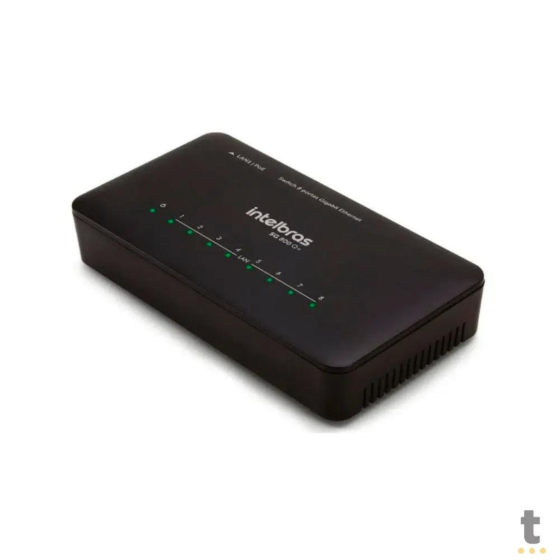 Switch 08 Portas Gigabit 10/100/1000 Mbps Intelbras Sg 800 Q+ - 4760079