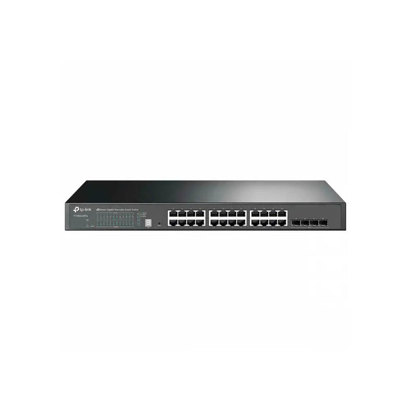 Switch 24 Portas Gigabit 10/100/1000 + 4 Portas SFP+ 10GE JetStream Tp-Link Gerenciavel - TL-SG3428X