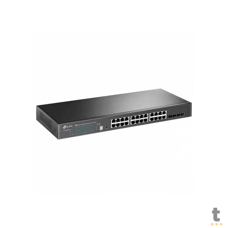Switch 24 Portas Gigabit 10/100/1000 + 4 Portas SFP+ 10GE JetStream Tp-Link Gerenciavel - TL-SG3428X