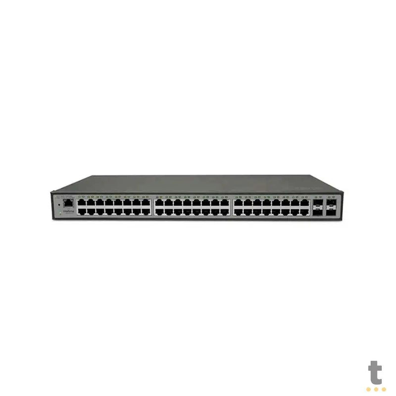 Switch 48 Portas Gigabit 10/100/1000 Mbps + 4 Gbic SFP Intelbras Gerenciavel - SG 5204 MR L2+ - 4760046