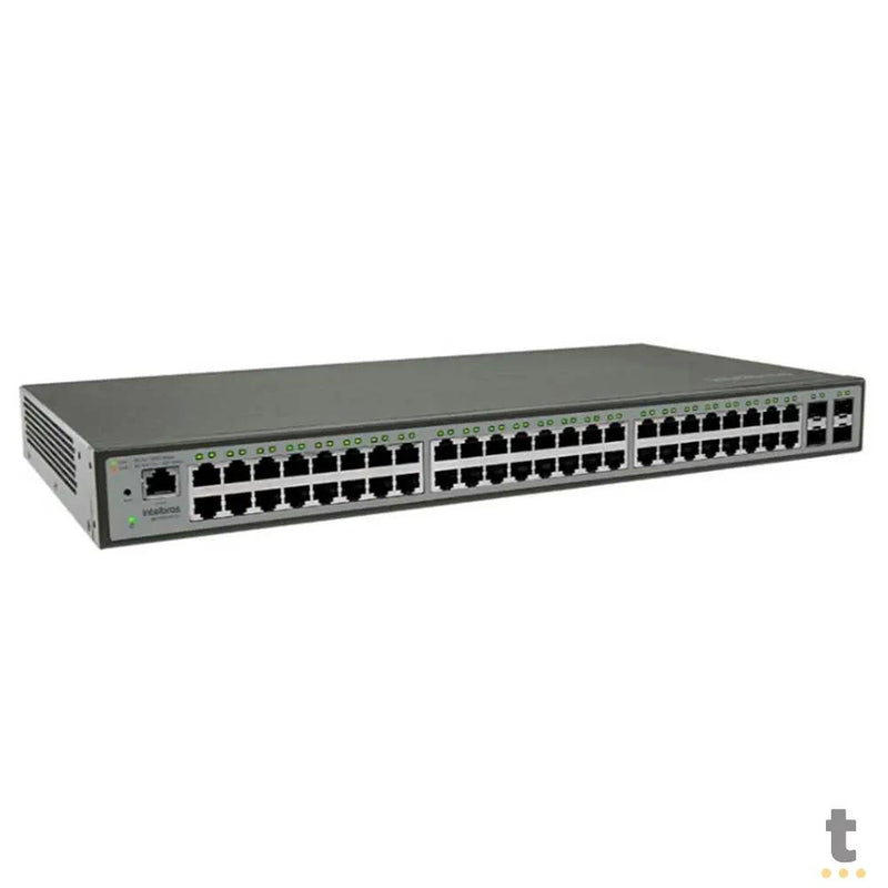 Switch 48 Portas Gigabit 10/100/1000 Mbps + 4 Gbic SFP Intelbras Gerenciavel - SG 5204 MR L2+ - 4760046