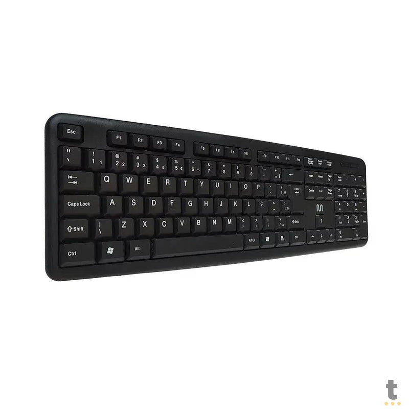 Teclado Com Fio Multilaser Slim Standard Abnt Preto Usb - TC065