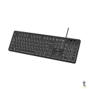 Teclado Com Fio Usb Multi Retroiluminado Led Branco Soft Silence Preto - TC268