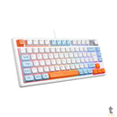 Teclado Gamer Knup C/ 19 Teclas Anti-Ghosting USB RGB ABNT2 Branco - KP-TE140