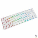 Teclado Gamer Mecanico Akko 3068B Plus White Switch Akko Orange RGB Branco