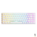 Teclado Gamer Mecanico Akko Asa 3068V2 Switch Jelly Pink RGB Branco