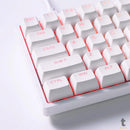 Teclado Gamer Mecanico Akko Asa 3068V2 Switch Jelly Pink RGB Branco