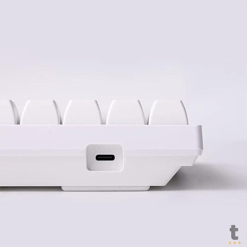 Teclado Gamer Mecanico Akko Asa 3068V2 Switch Jelly Pink RGB Branco