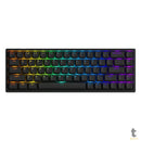 Teclado Gamer Mecanico Akko Asa 3068V2 Switch Jelly Pink RGB Preto