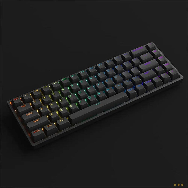 Teclado Gamer Mecanico Akko Asa 3068V2 Switch Jelly Pink RGB Preto