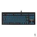 Teclado Gamer Mecanico Gamdias Led Azul Preto - HERMES E2 BLUE (BR/RED)