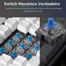 Teclado Gamer Mecanico Knup 60% USB Tipo C RGB Anti Ghost - KP-TE125