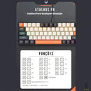 Teclado Gamer Mecanico Knup 60% USB Tipo C RGB Anti Ghost - KP-TE125