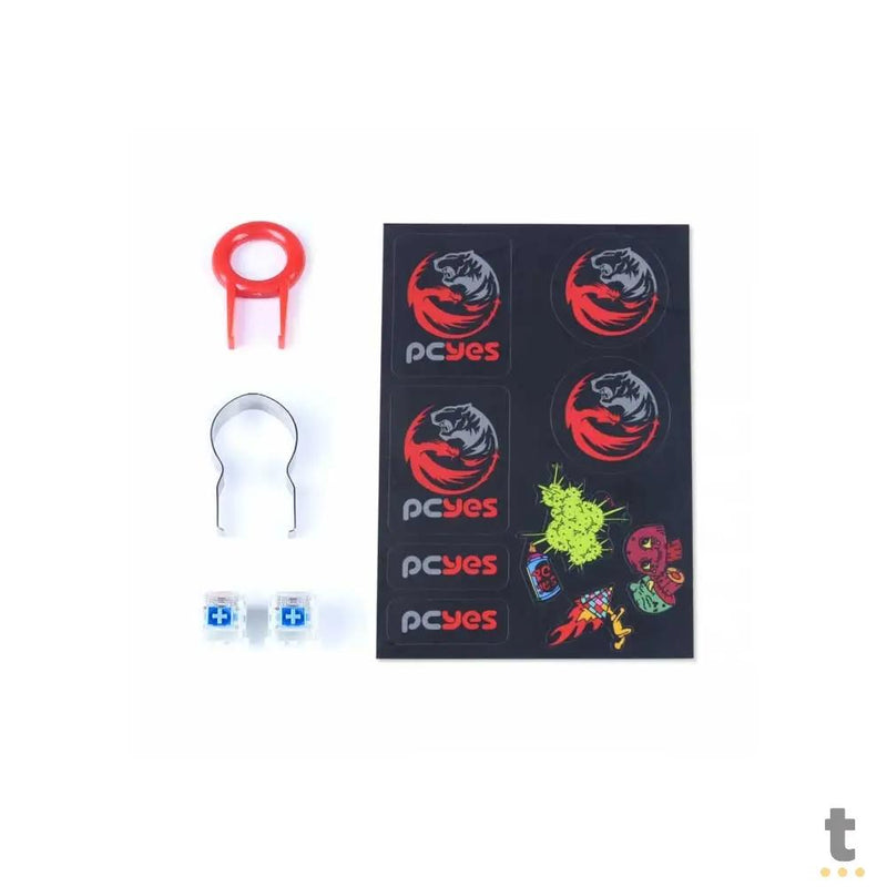 Teclado Gamer Mecanico PCYes Kratz Outemu Blue Hotswap Abnt2 RGB - PKOHBLRGB