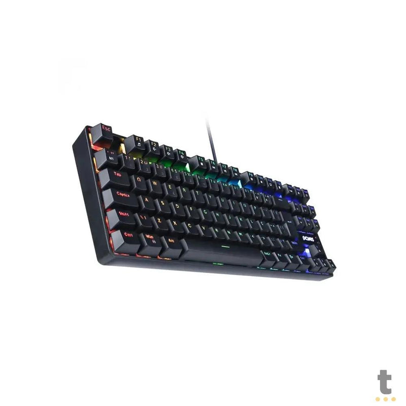 Teclado Gamer Mecanico PCYes TKL 75% Neron Outemu Blue Hotswap RGB Preto - PNOHBLRGB
