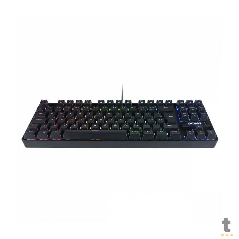 Teclado Gamer Mecanico PCYes TKL Neron Outemu Brown Hotswap RGB Preto - PNOHBWRGB