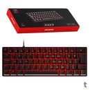 Teclado Gamer Mecanico PCYes Zot Outemu Brown Hotswap Abnt2 Led Vermelho Preto - PZOHBWV