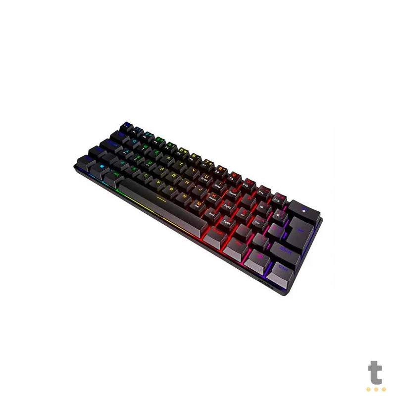 Teclado Gamer Mecanico PCYes Zot Outemu Brown Hotswap Abnt2 RGB Preto - PZOHBWRGB