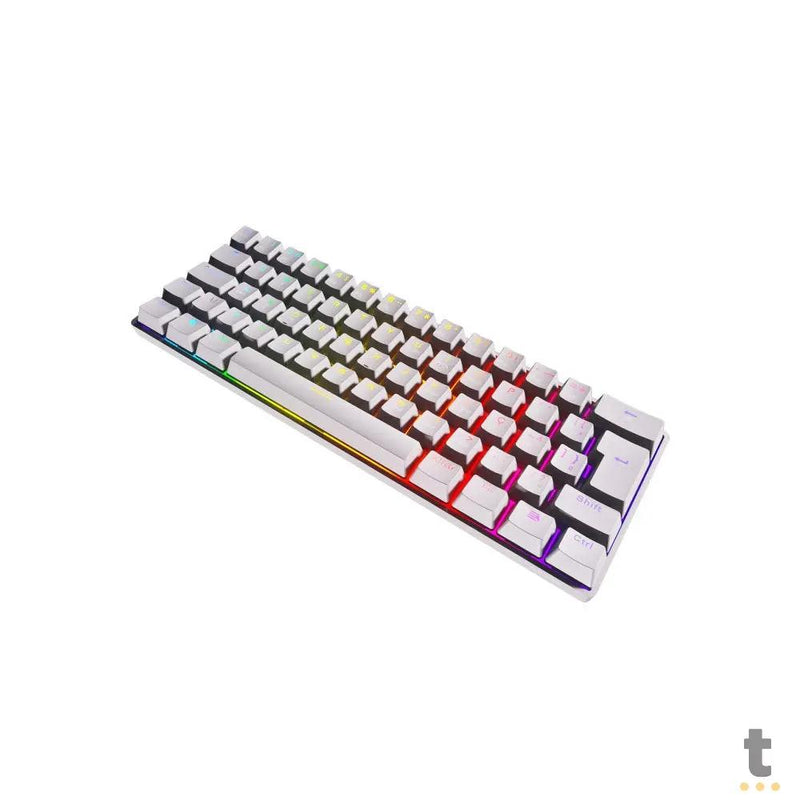 Teclado Gamer Mecanico PCYes Zot Outemu Brown Hotswap RGB Branco - PZWOHBWRGB
