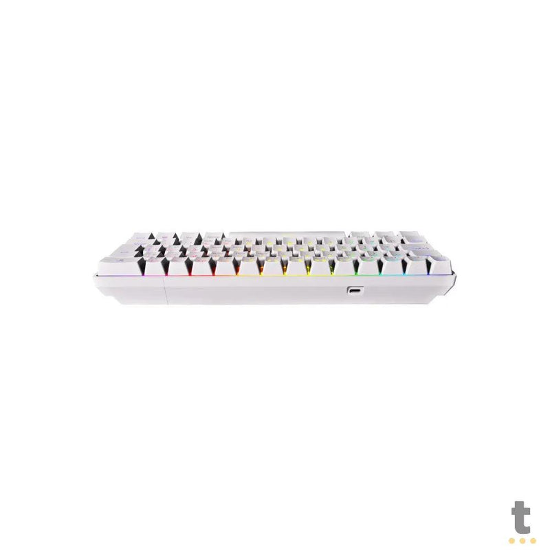 Teclado Gamer Mecanico PCYes Zot Outemu Brown Hotswap RGB Branco - PZWOHBWRGB