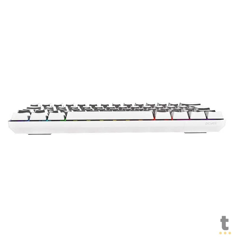 Teclado Gamer Mecanico PCYes Zot Outemu Red Hotswap Abnt2 RGB Branco - PZWOHRDRGB