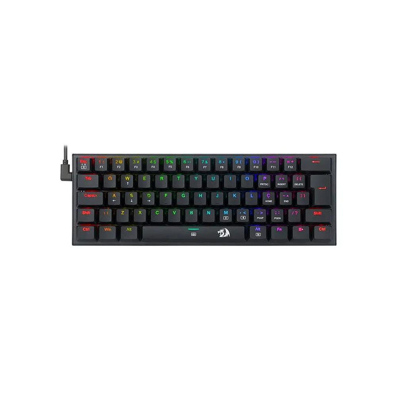 Teclado Gamer Mecânico Redragon Anivia RGB Switch Marrom Preto - K614-RGB (PT-BROWN)