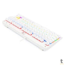 Teclado Gamer Mecânico Redragon Dark Avenger Lunar White RGB Branco - K568W-R - Switch Red