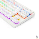 Teclado Gamer Mecânico Redragon Dark Avenger Lunar White RGB Branco - K568W-R - Switch Red