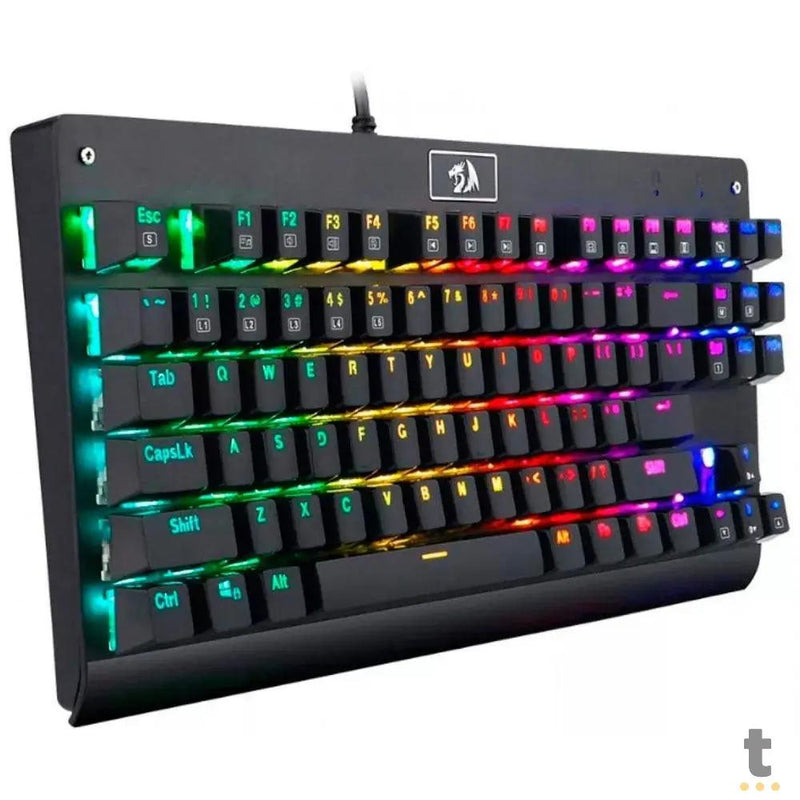 Teclado Gamer Mecânico Redragon Dark Avenger RGB Preto - K568RGB-2 - Switch Outemu Brown