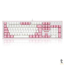 Teclado Gamer Mecânico Redragon Hades Led White Branco e Rosa - K623-WP (PT-BLUE)