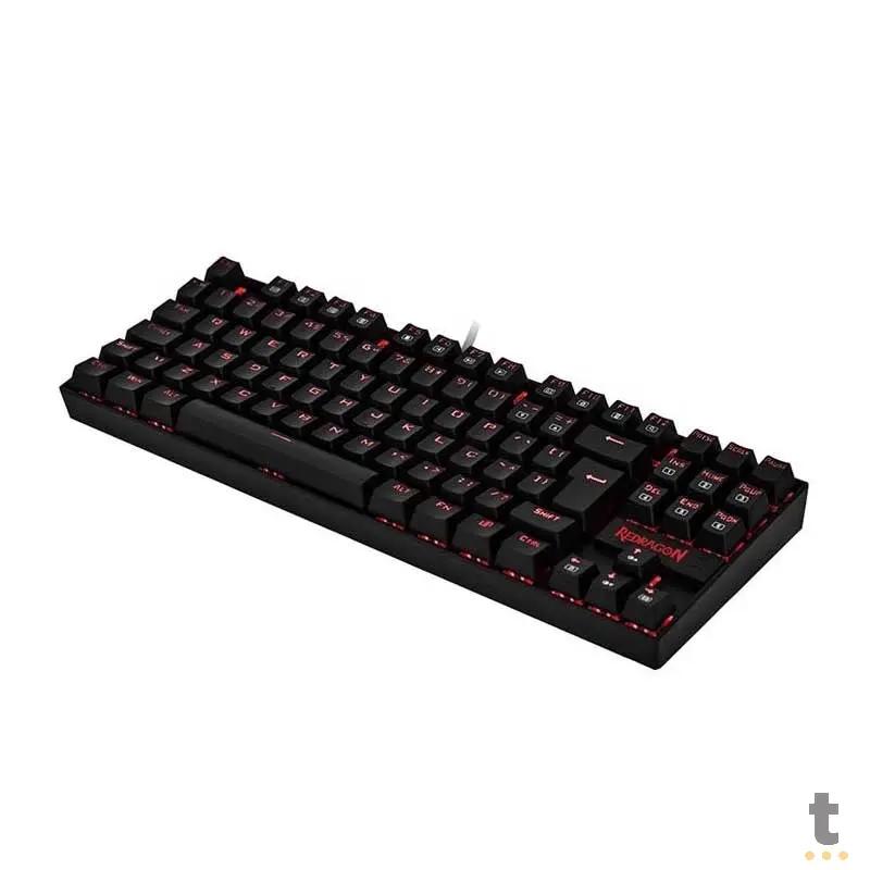 Teclado Gamer Mecanico Redragon Kumara Led Vermelho Switch Brown - K552-2