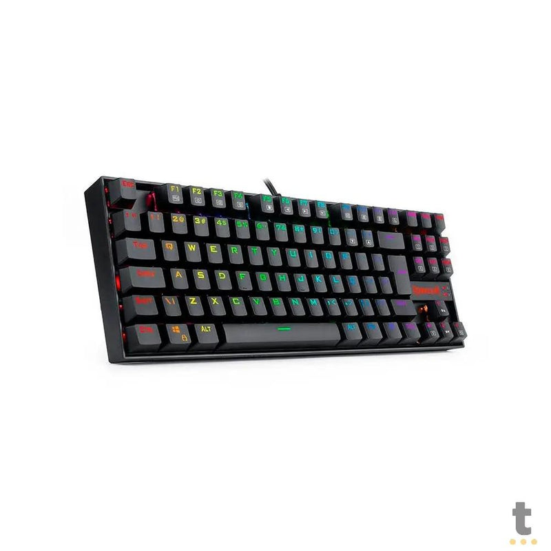 Teclado Gamer Mecanico Redragon Kumara Pro Rgb Preto Switch Marrom - K552RGB-PRO (PT-BROWN)