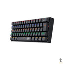 Teclado Gamer Mecânico Redragon Lakshmi Rainbow Preto Switch Preto - K606R (PT-BLACK)