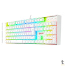Teclado Gamer Mecânico Redragon Mitra Lunar RGB Branco - K551W-RGB (PT-RED)