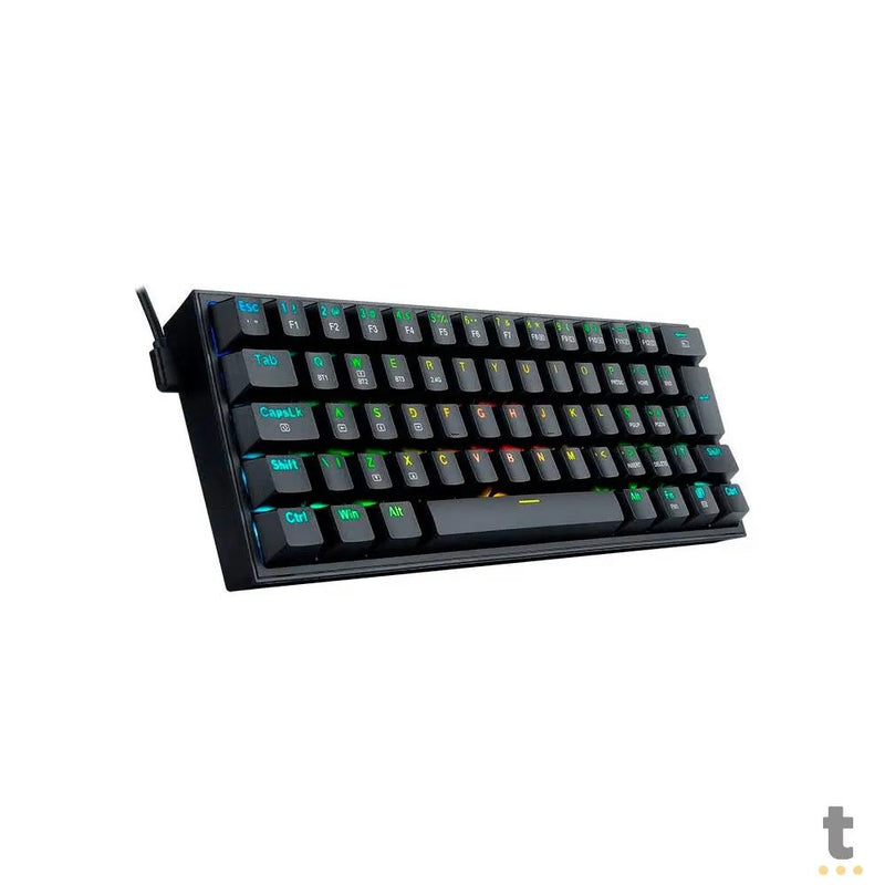 Teclado Gamer Mecânico Sem Fio Redragon Fizz Pro Preto Wireless RGB Switch Azul - K616-RGB-B